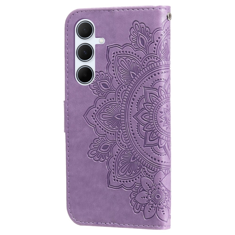 Mandala knížkové pouzdro na Samsung Galaxy A36 5G/A56 5G - fialové