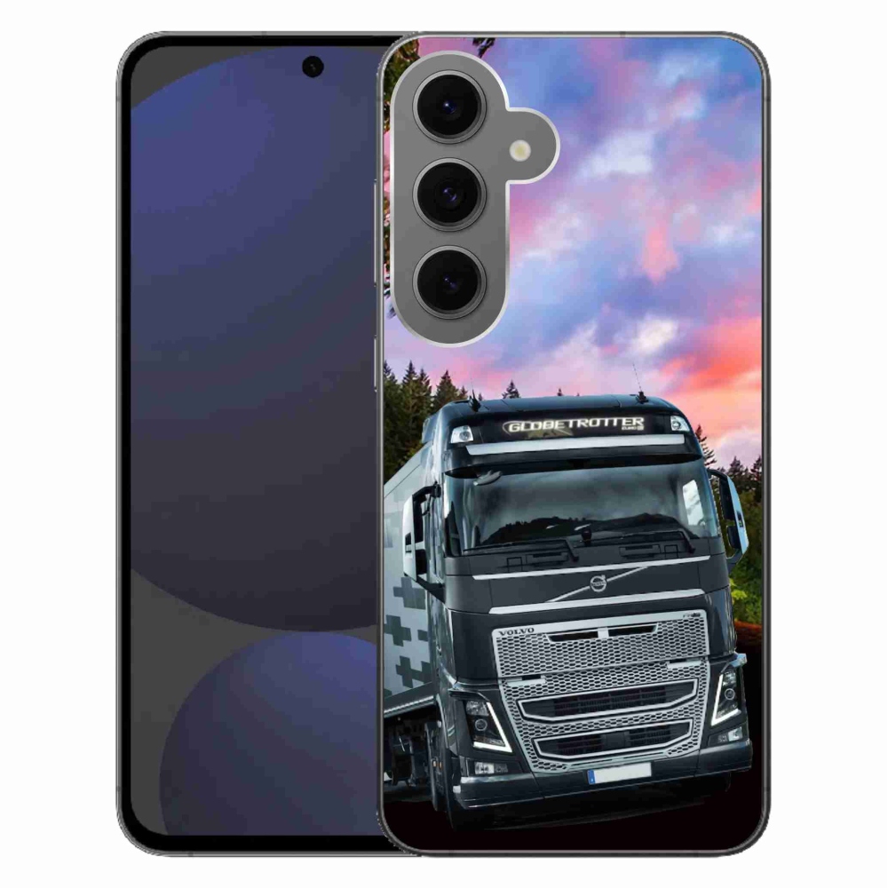 Gelový kryt mmCase na Samsung Galaxy S24 FE - kamion 2