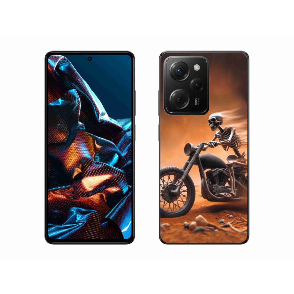 Gelový kryt mmCase na Xiaomi Poco X5 Pro 5G - kostra na motorce