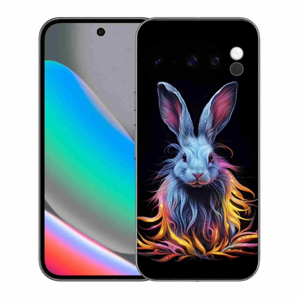 Gelový kryt mmCase na Google Pixel 10 Pro - abstraktní zajíc