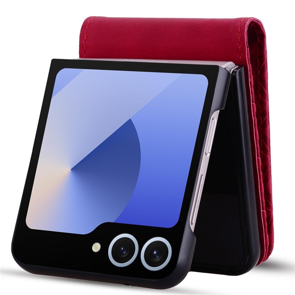 Gridy knížkové pouzdro na Samsung Galaxy Z Flip7 5G - vínové