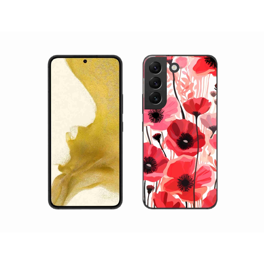 Gelový kryt mmCase na Samsung Galaxy S22 5G - vlčí mák 1