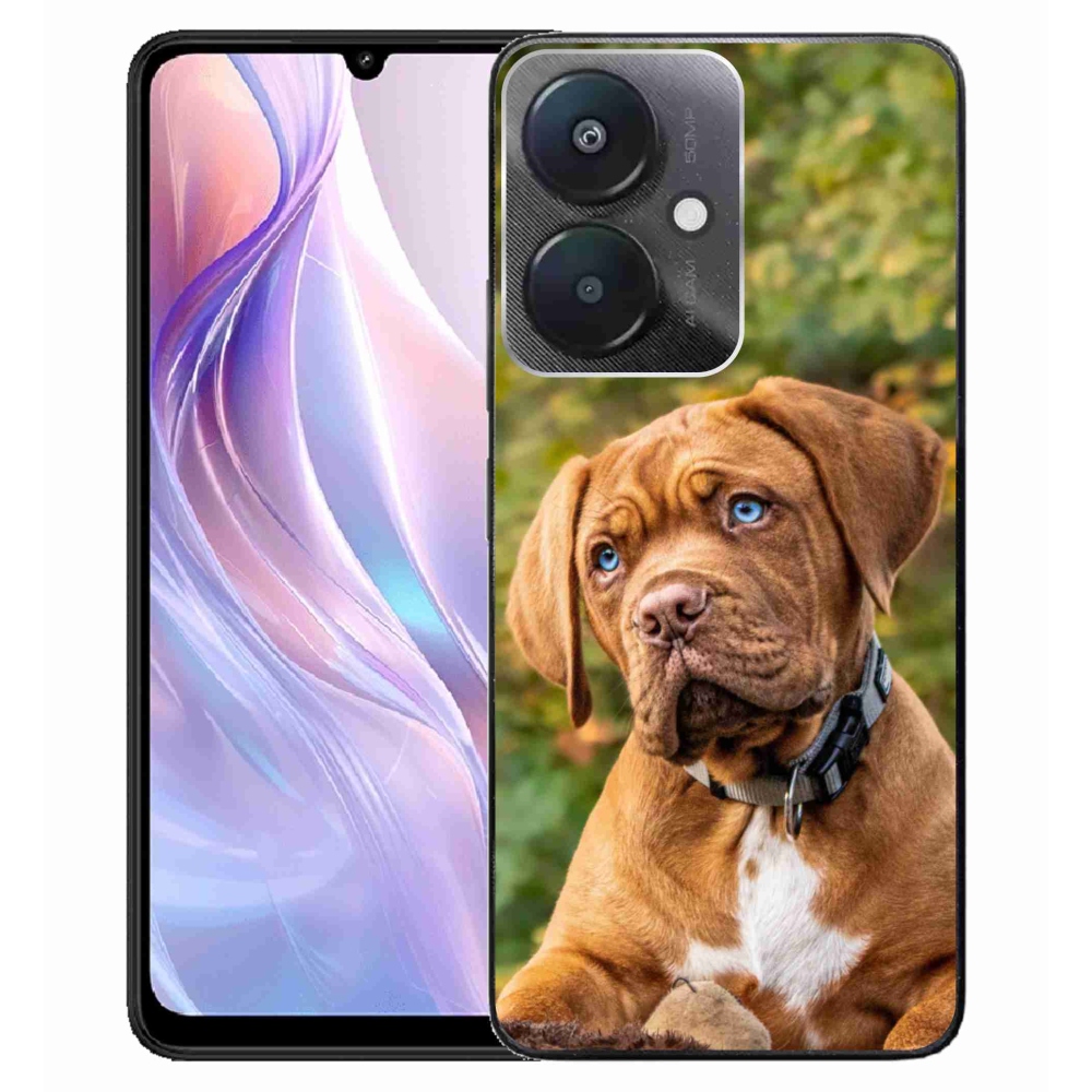 Gelový kryt mmCase na Xiaomi Redmi 13C 5G - štěně 