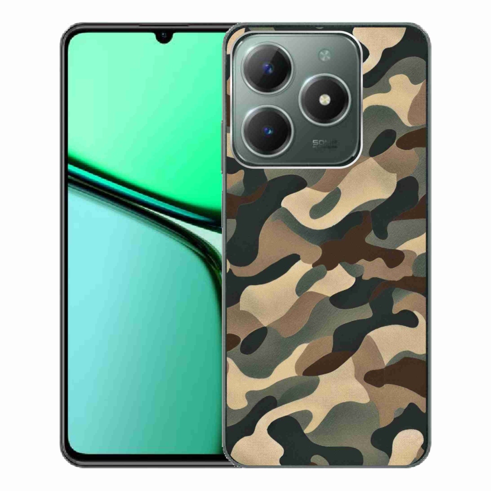 Gelový kryt mmCase na Realme C61 - maskáčový vzor 11
