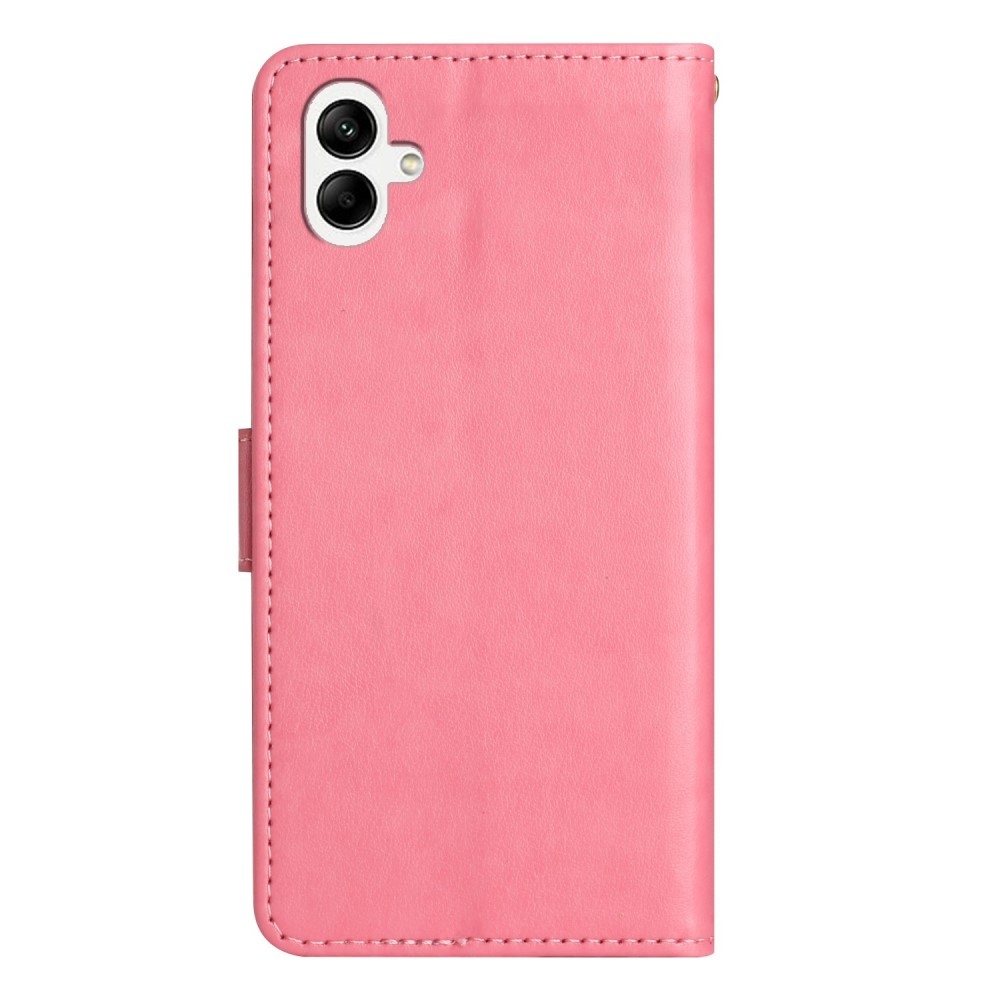 Flowers knížkové pouzdro na Samsung Galaxy A06 4G - růžové