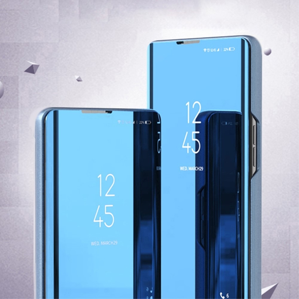 Clear zavírací kryt s matným předkem na Samsung Galaxy S24+ - modrý
