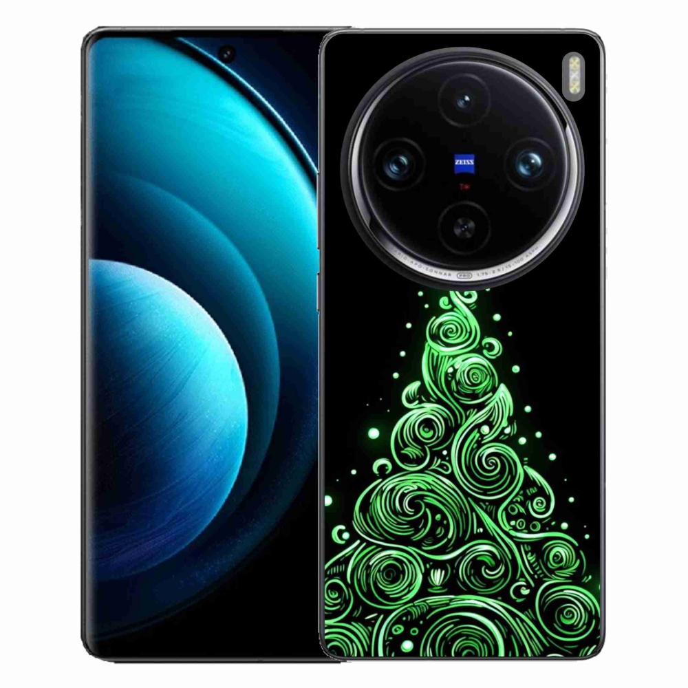 Gelový kryt mmCase na Vivo X100 Pro 5G - neonový vánoční stromek 3