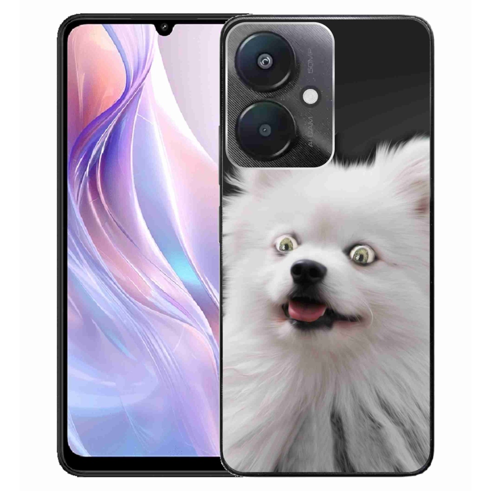 Gelový kryt mmCase na Xiaomi Redmi 13C 5G - bílý špic