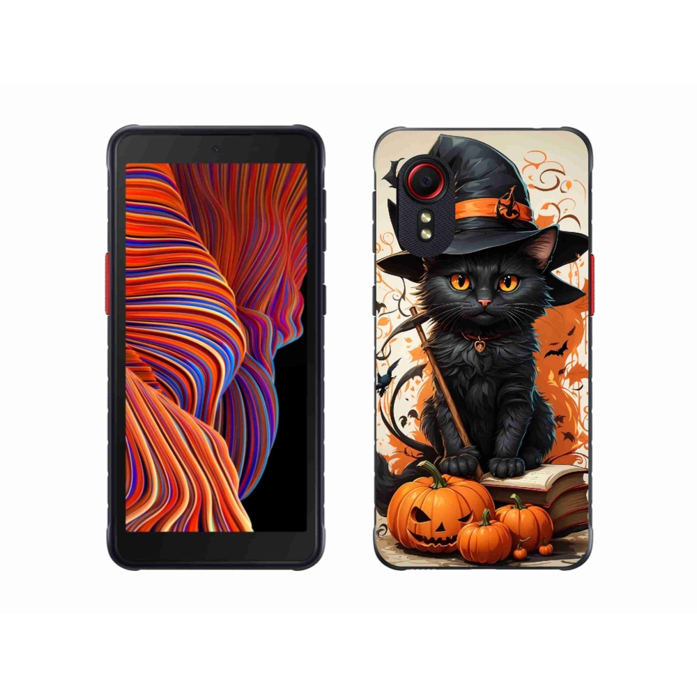 Gelový kryt mmCase na Samsung Galaxy Xcover 5 - kocour čaroděj