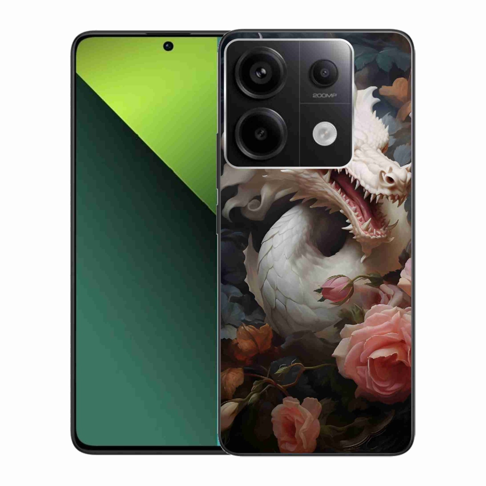 Gelový kryt mmCase na Xiaomi Redmi Note 13 Pro 5G/Poco X6 5G - bílý drak