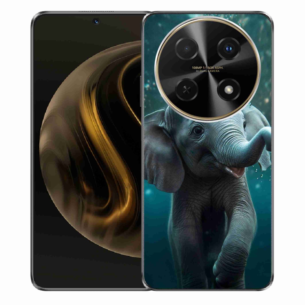 Gelový kryt mmCase na Huawei Nova 12i - slůně pod vodou