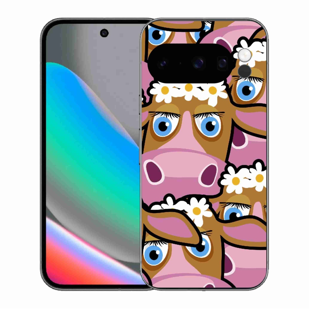 Gelový kryt mmCase na Google Pixel 10 Pro - kreslené kravičky