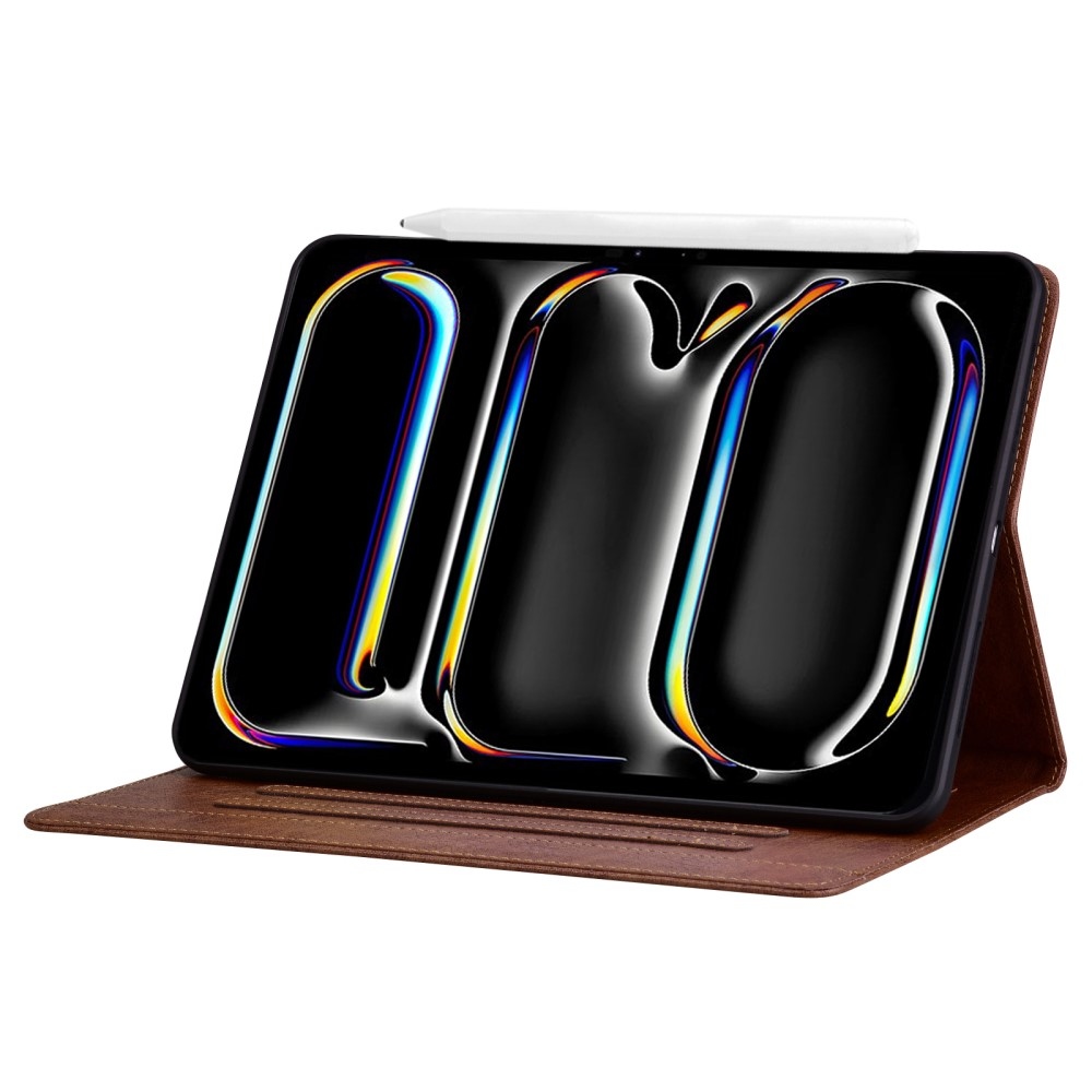Business zavírací pouzdro na tablet iPad Air 13 (2024)/(2025) - hnědé