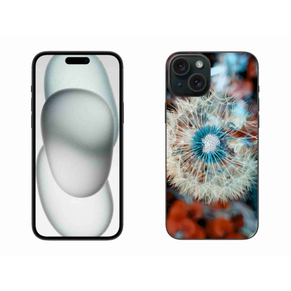 Gelový kryt mmCase na iPhone 15 Plus - odkvetlá pampeliška 1