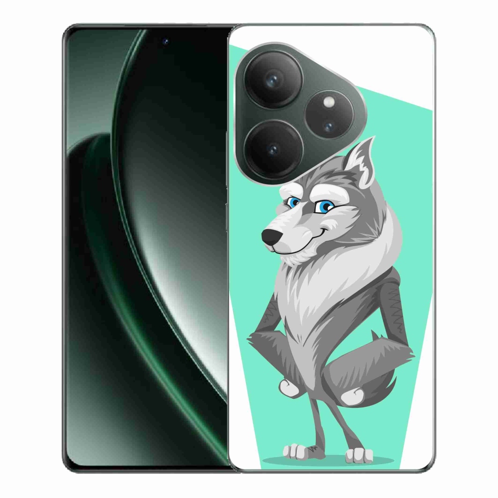 Gelový kryt mmCase na Realme GT 6 5G/GT 6T 5G - kreslený vlk