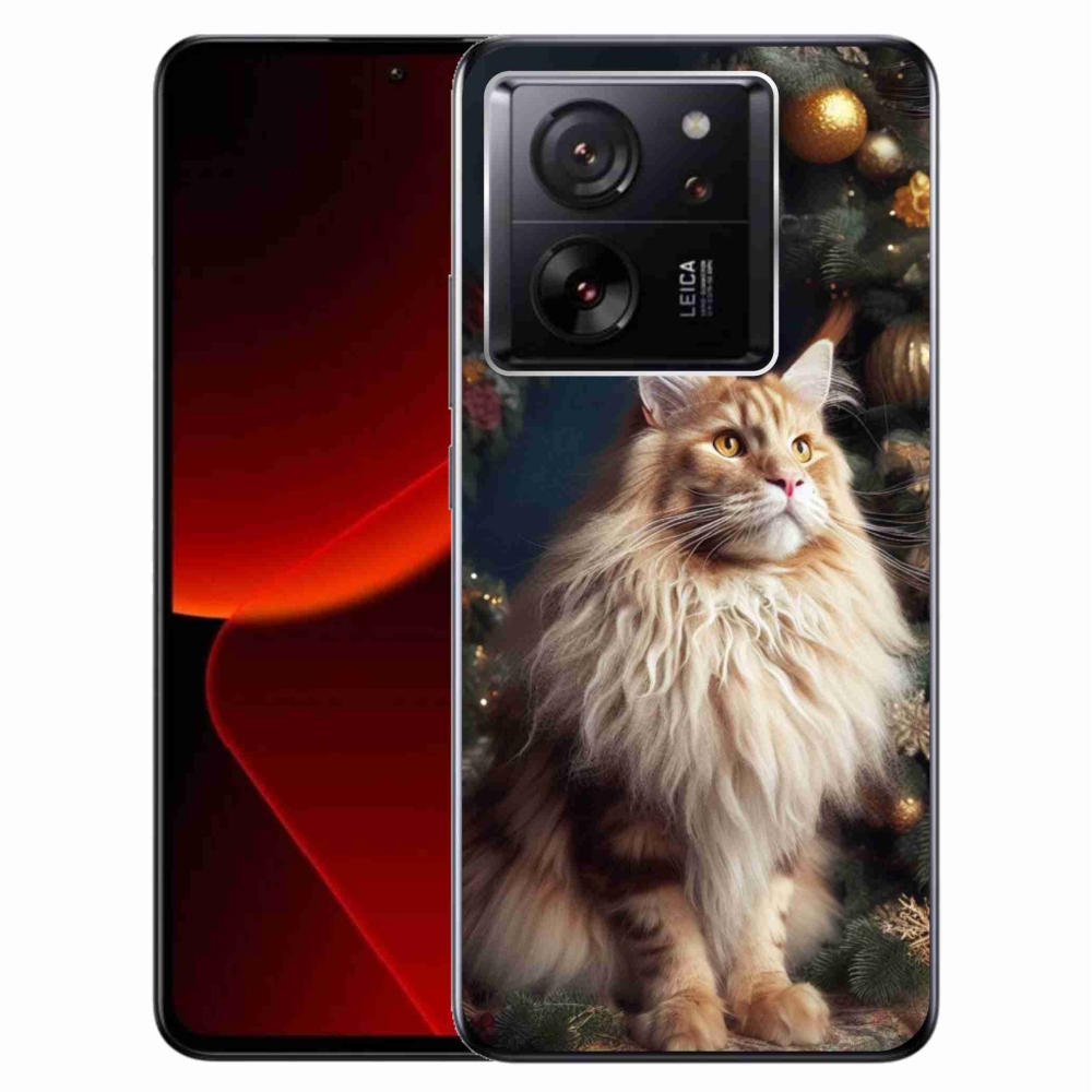Gelový kryt mmCase na Xiaomi 13T/13T Pro - kočka u stromku