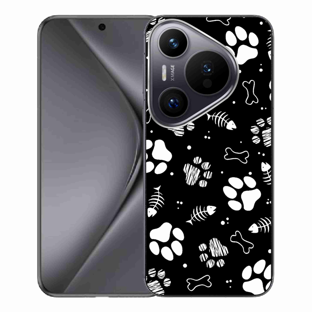 Gelový kryt mmCase na Huawei Pura 70 Pro - psí tlapky
