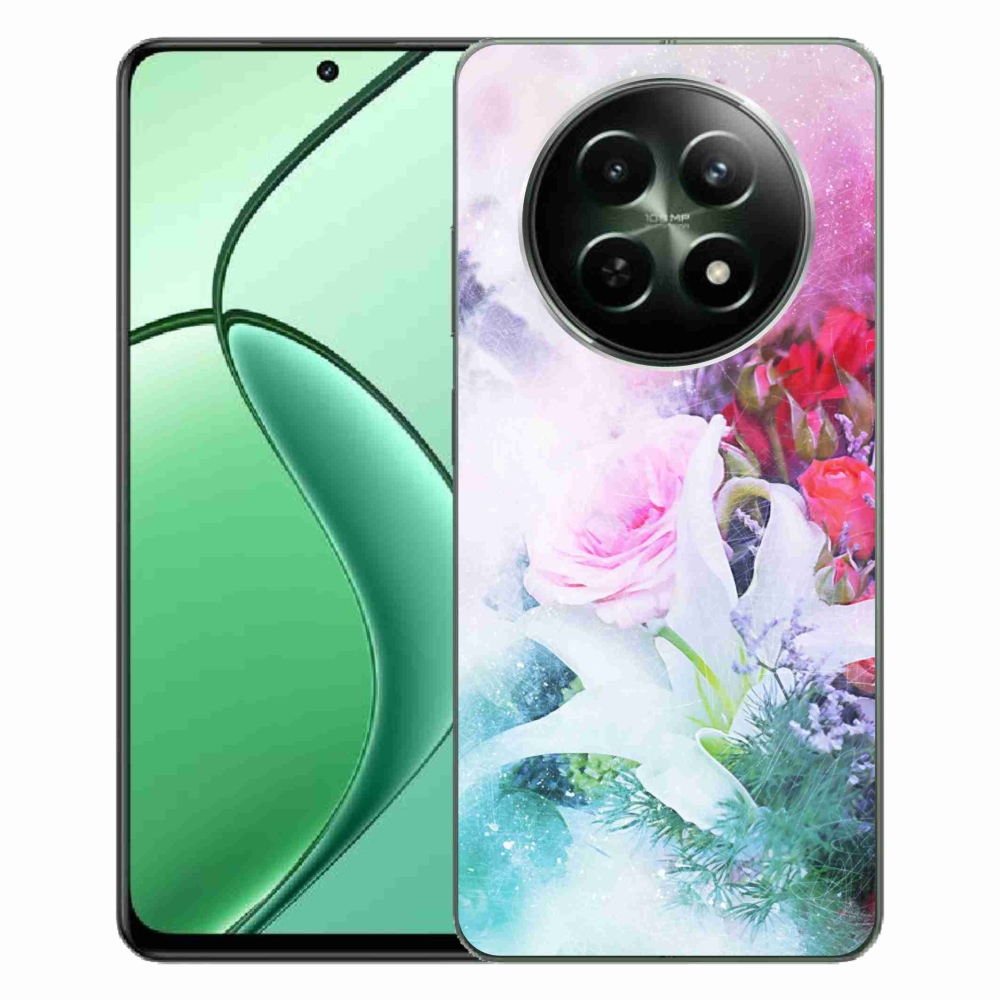 Gelový kryt mmCase na Realme 12 5G/12x 5G - květiny 4