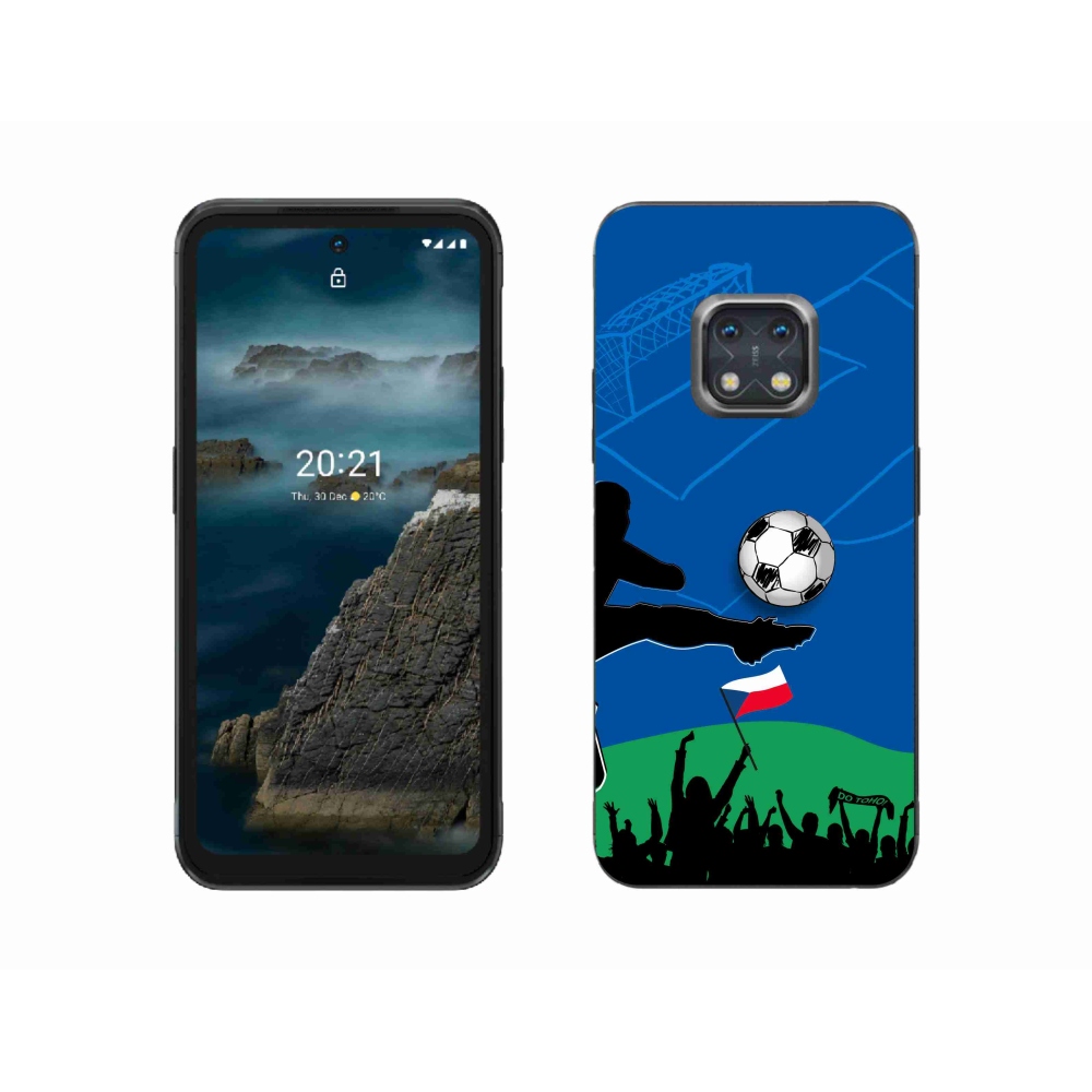 Gelový kryt mmCase na Nokia XR20 - fanoušci fotbalu