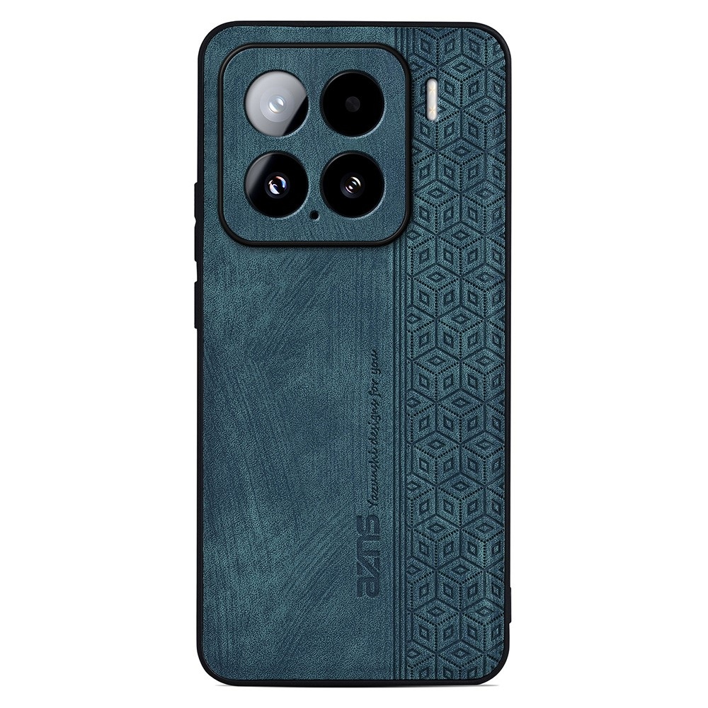 AZNS gelový obal potažený PU kůží pro mobil Xiaomi 15 - zelený
