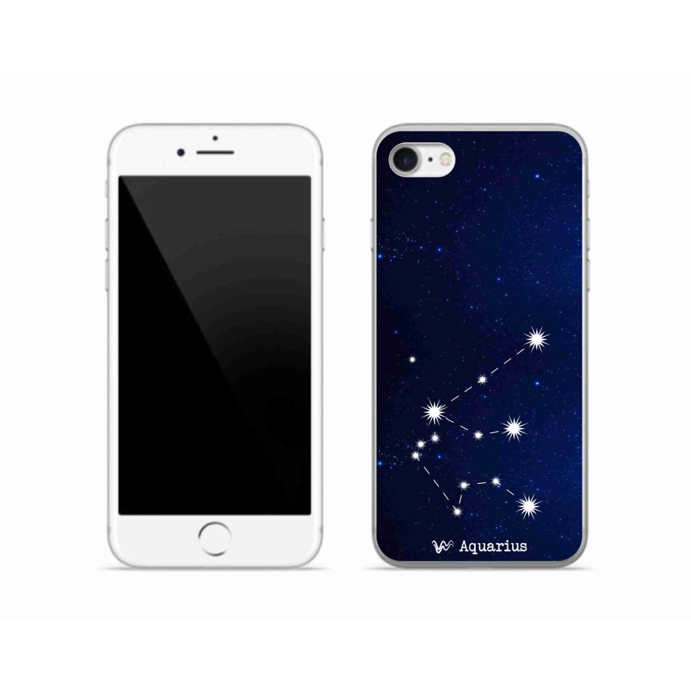 Gelový kryt mmCase na iPhone SE (2022) - souhvězdí Vodnáře