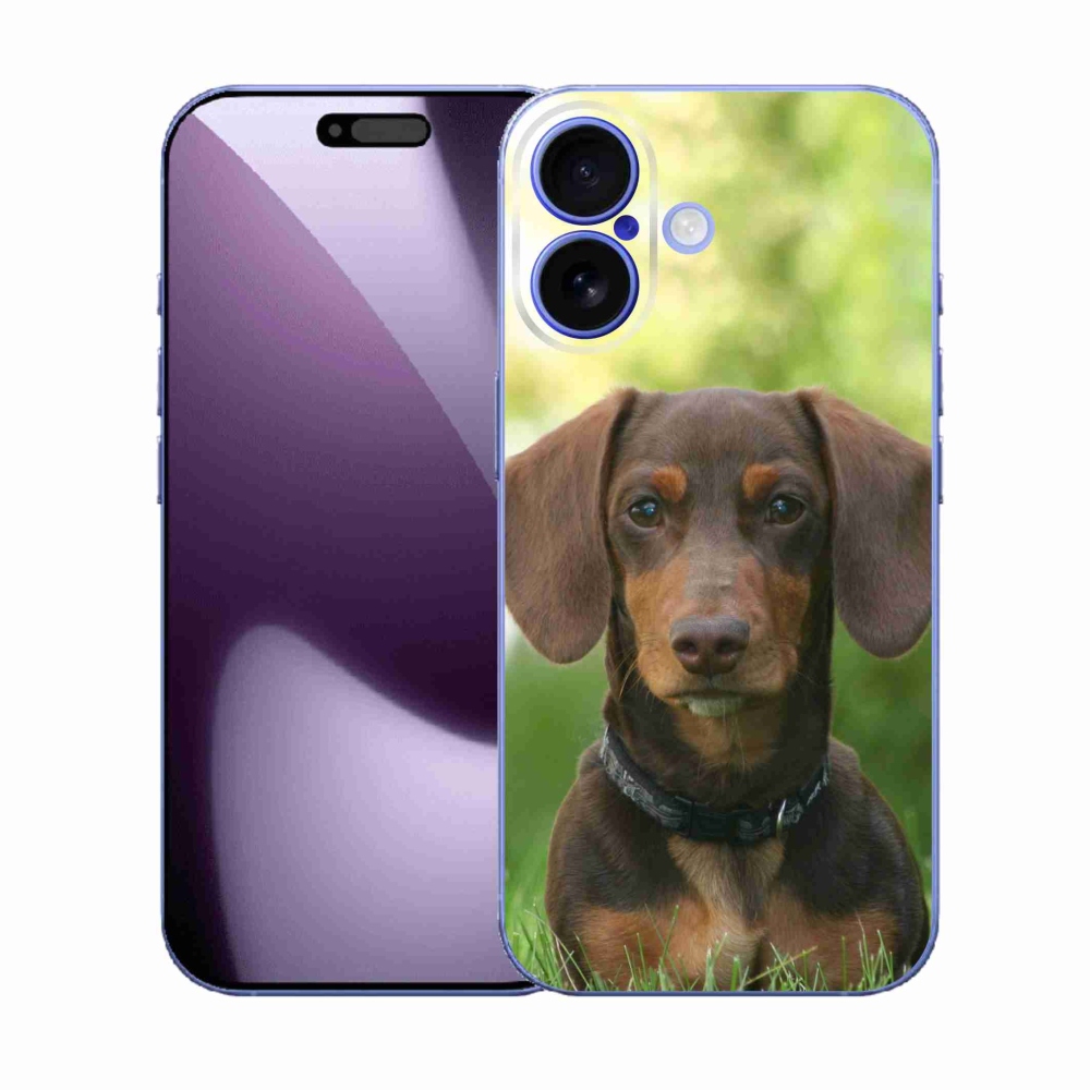 Gelový kryt mmCase na iPhone 17 - hnědý jezevčík