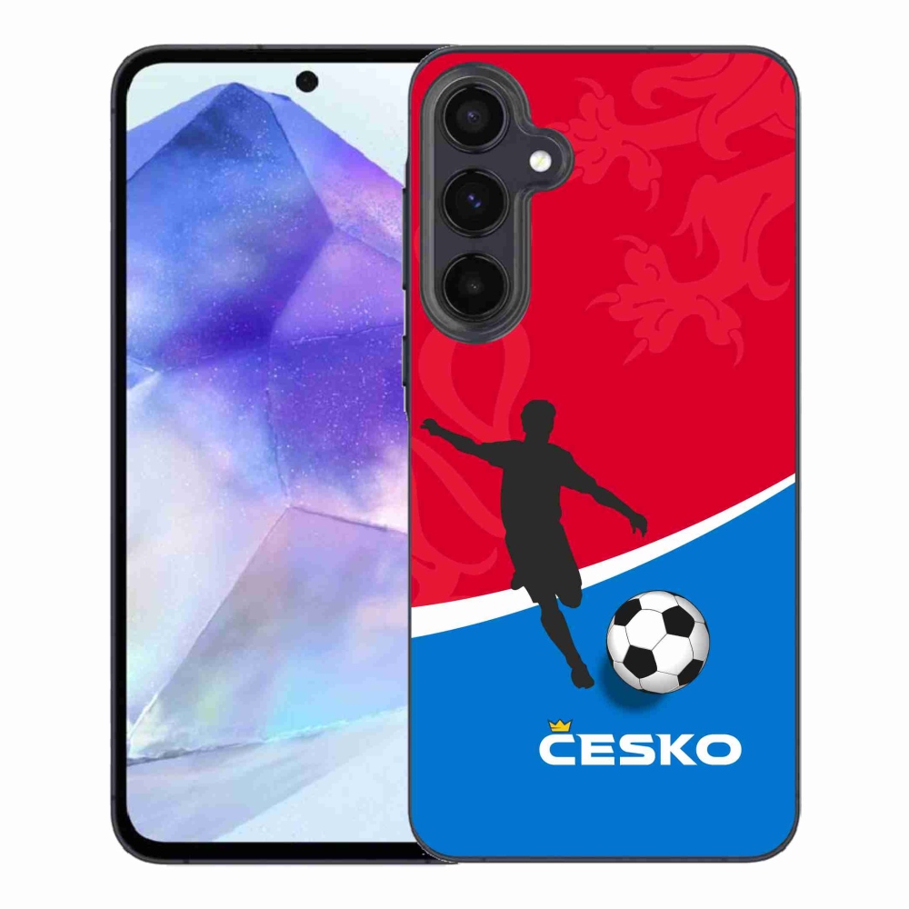 Gelový kryt mmCase na Samsung Galaxy A55 5G - fotbal Česko