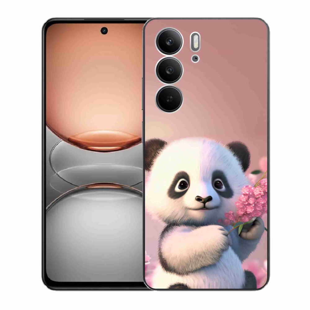 Gelový kryt mmCase na Realme C75 - roztomilá panda