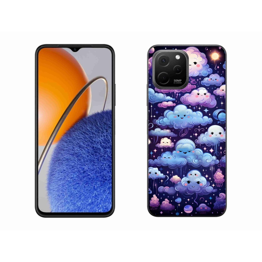 Gelový kryt mmCase na Huawei Nova Y61 - mráčky