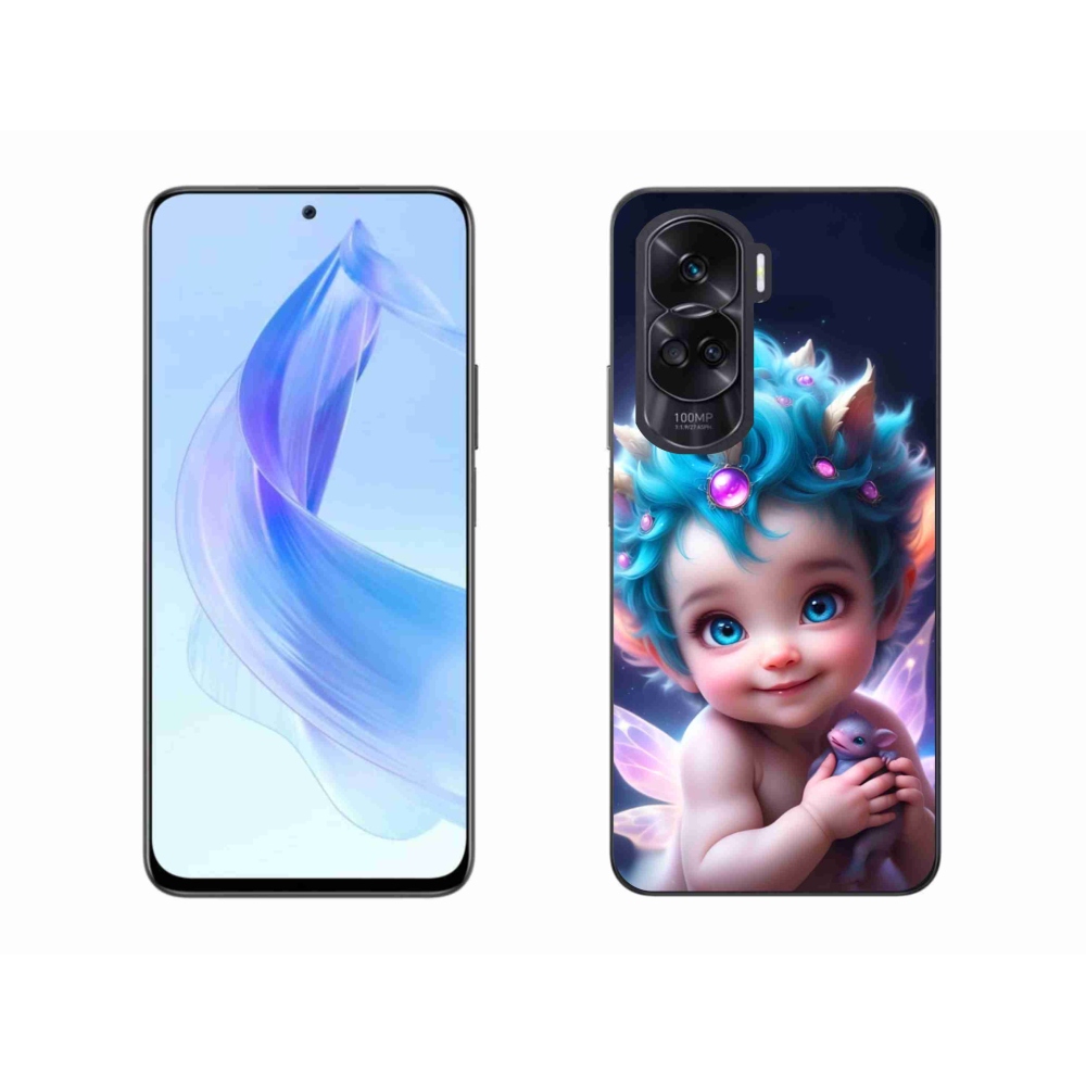 Gelový kryt mmCase na Honor 90 Lite - dítě s motýlími křídly