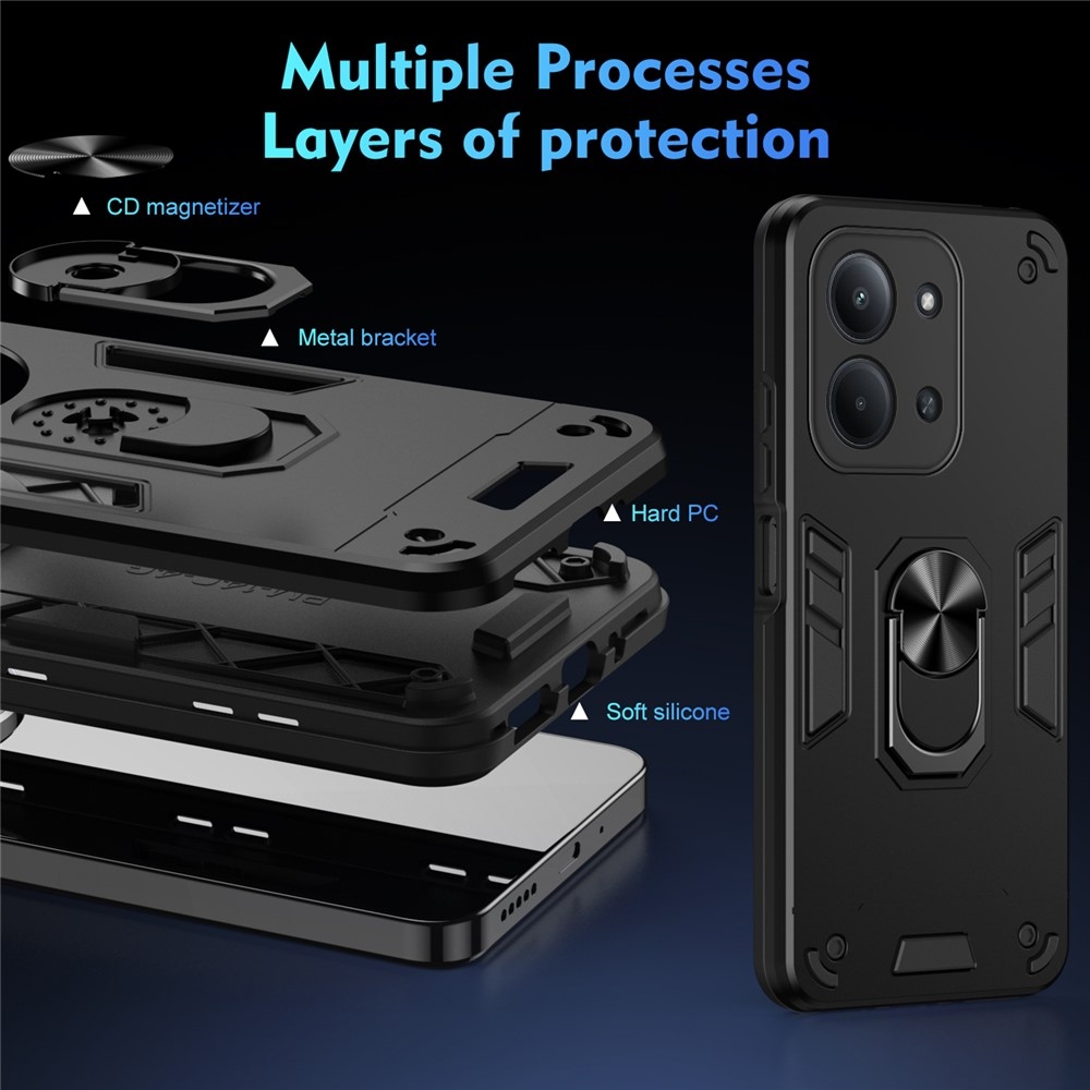 Defend odolný kryt na Xiaomi Redmi 15C 4G (171mm)/Poco C85 4G (171mm) - černý