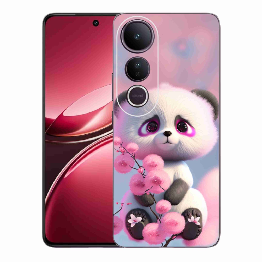 Gelový kryt mmCase na Vivo V50 Lite 4G/5G - roztomilá panda 1