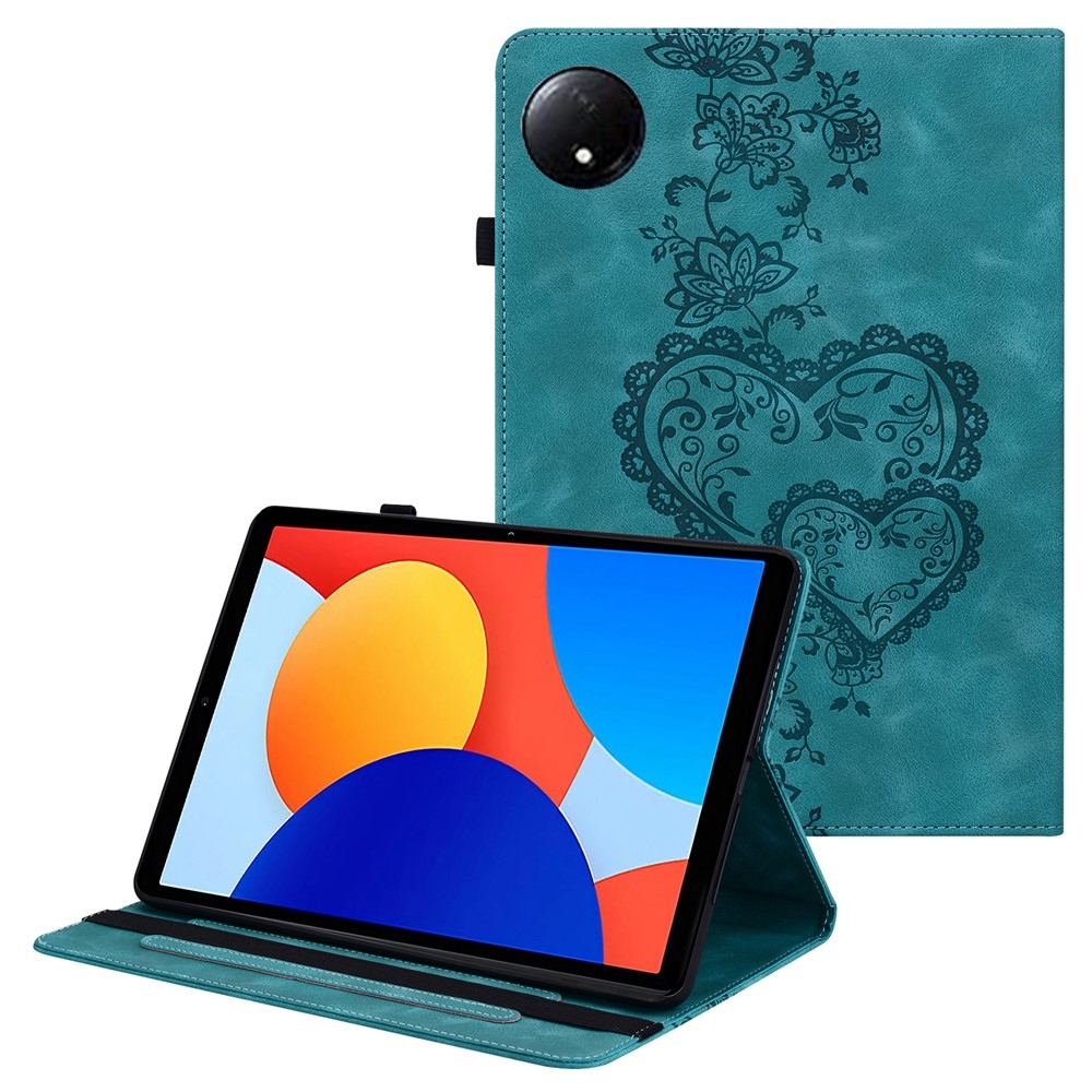 Heart zavírací pouzdro na tablet Xiaomi Redmi Pad SE 8.7 - zelené