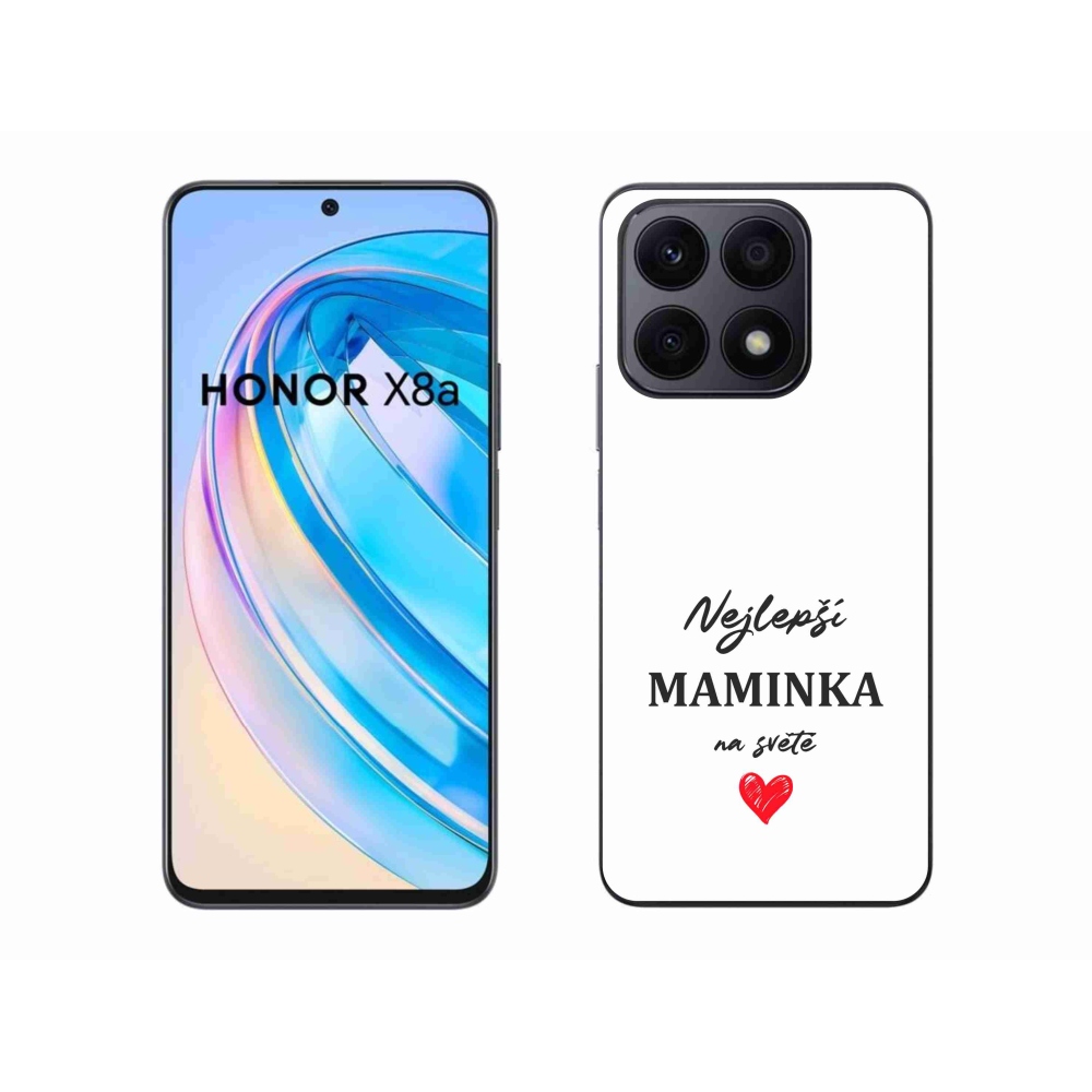 Gelový kryt mmCase na Honor X8a - nejlepší maminka 1 bílé pozadí