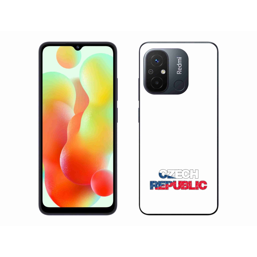 Gelový kryt mmCase na Xiaomi Redmi 12C - Czech Republic bílé pozadí