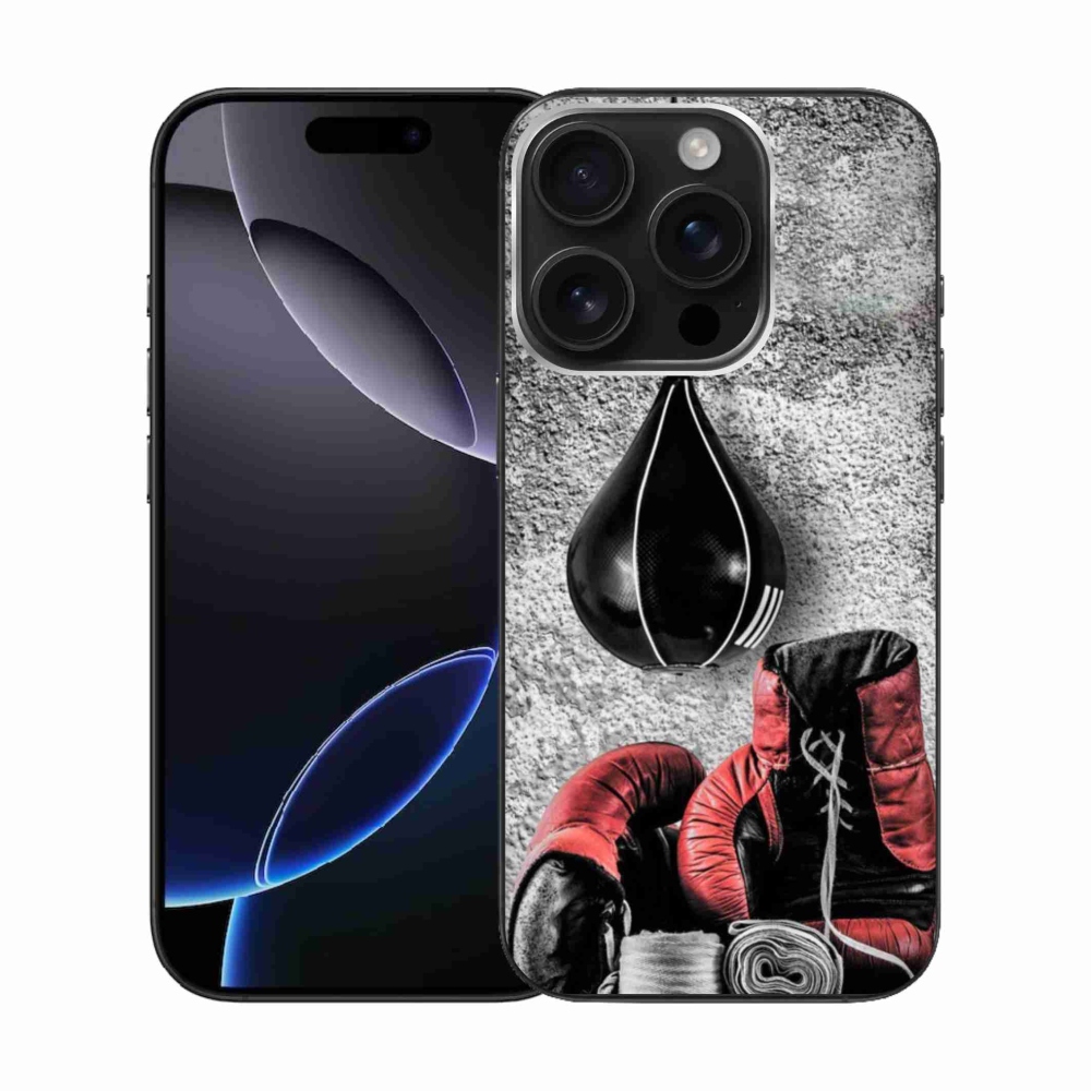 Gelový kryt mmCase na iPhone 16 Pro - boxovací pytel a rukavice