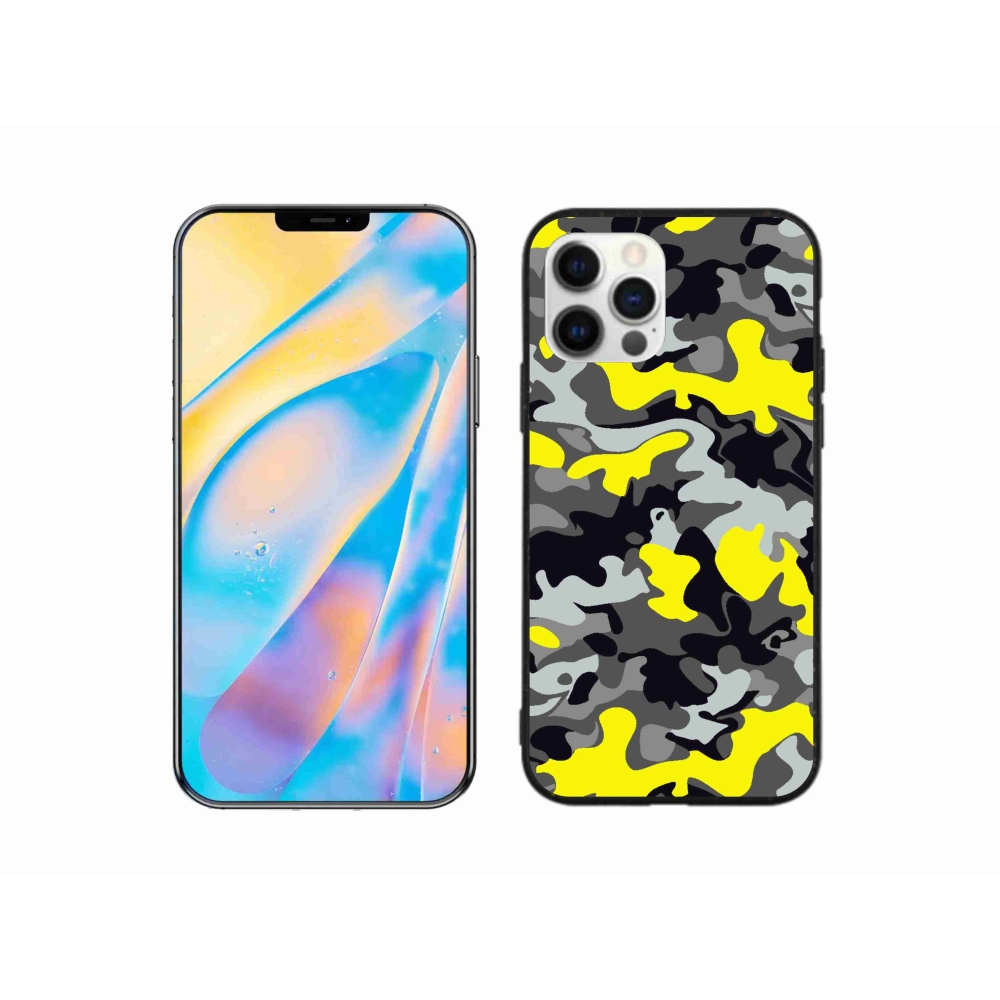 Gelový kryt mmCase na iPhone 12 Pro - maskáčový vzor 6