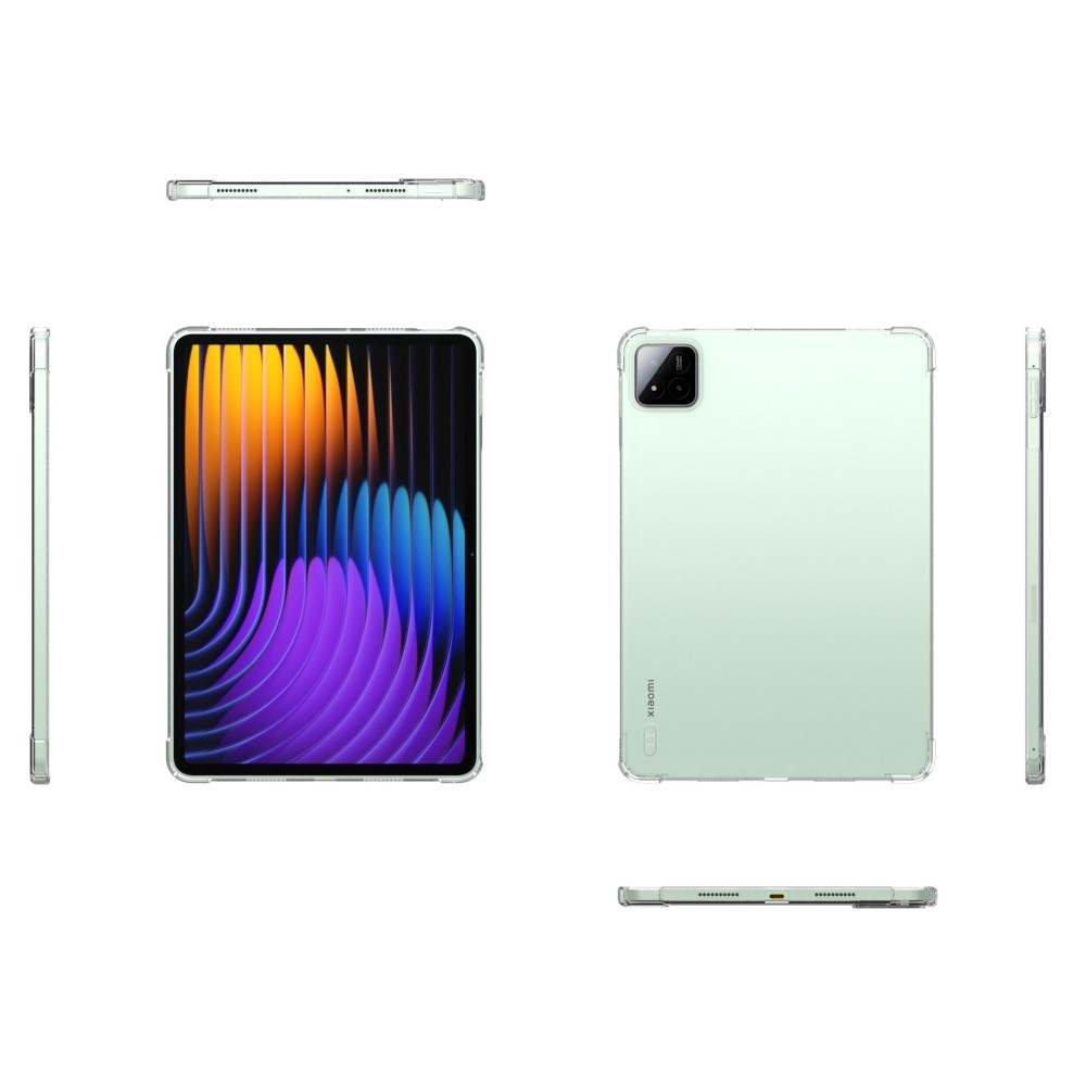 Průhledný gelový obal s vyztuženými rohy na Xiaomi Pad 7/7 Pro - průhledný