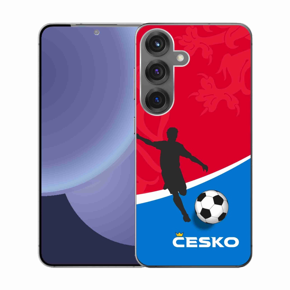 Gelový kryt mmCase na Samsung Galaxy S25 - fotbal Česko