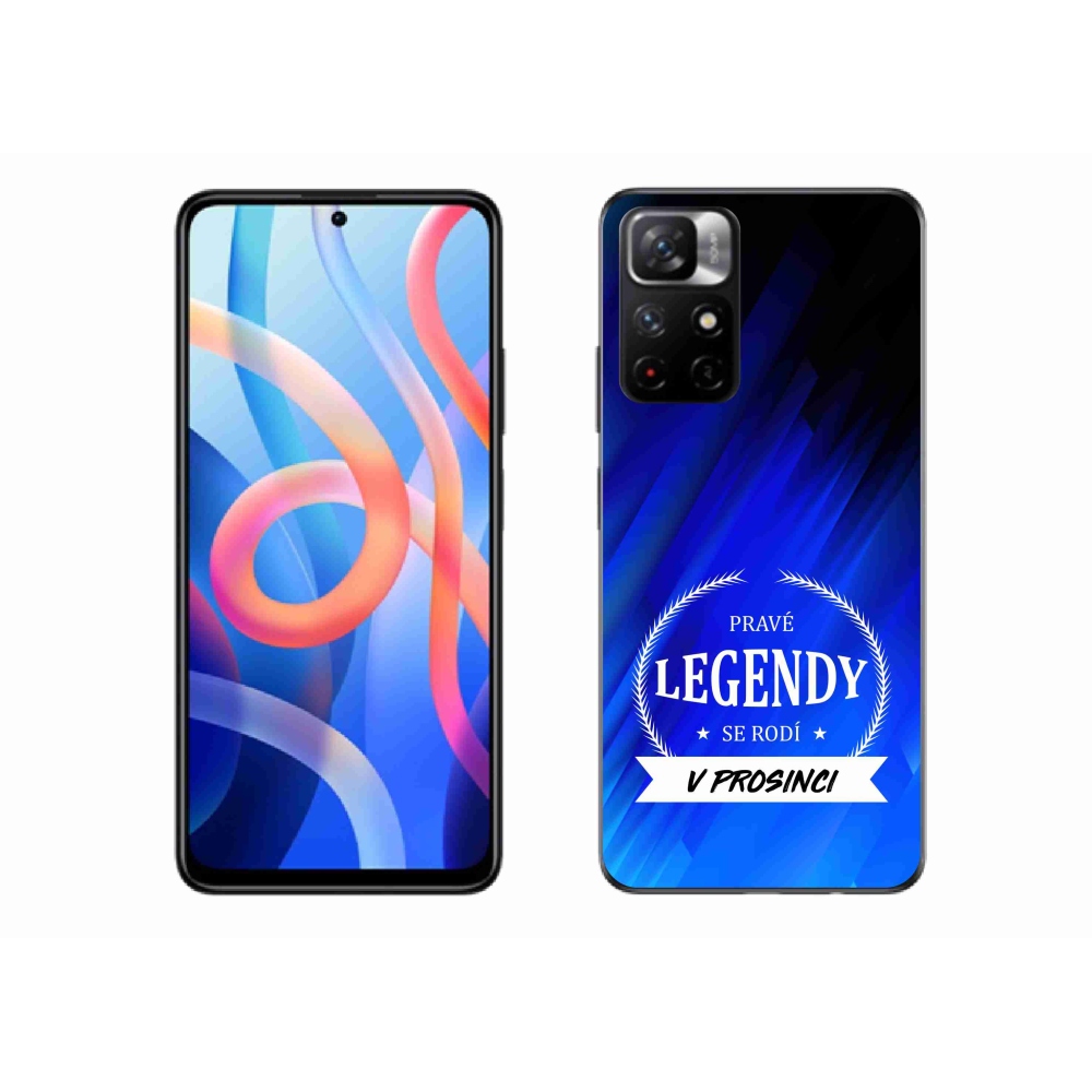 Gelový kryt mmCase na Xiaomi Redmi Note 11S 5G - legendy v prosinci modré pozadí