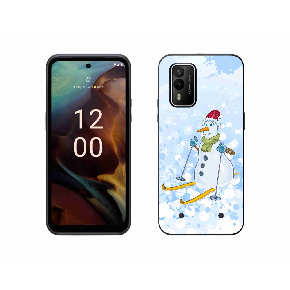 Gelový kryt mmCase na Nokia XR21 - sněhulák