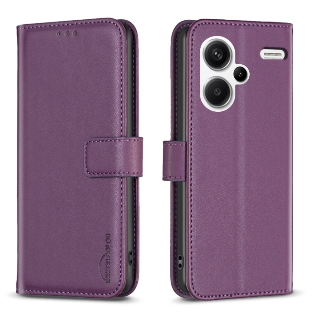 BNF knížkové pouzdro na Xiaomi Redmi Note 13 Pro+ 5G - tmavěfialové