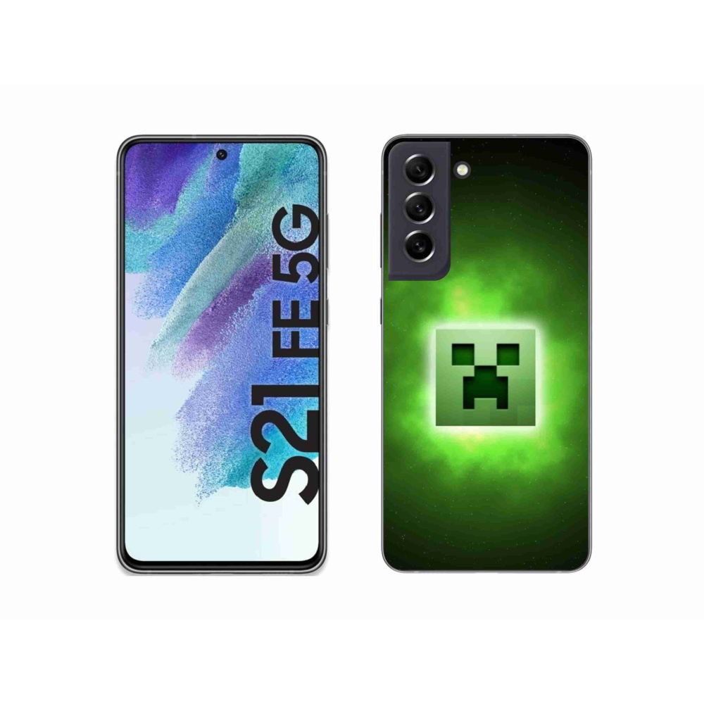 Gelový kryt mmCase na Samsung Galaxy S21 FE 5G - minecraft