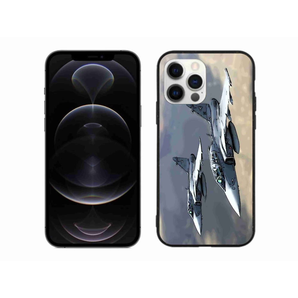 Gelový kryt mmCase na iPhone 12 Pro Max - stíhačky