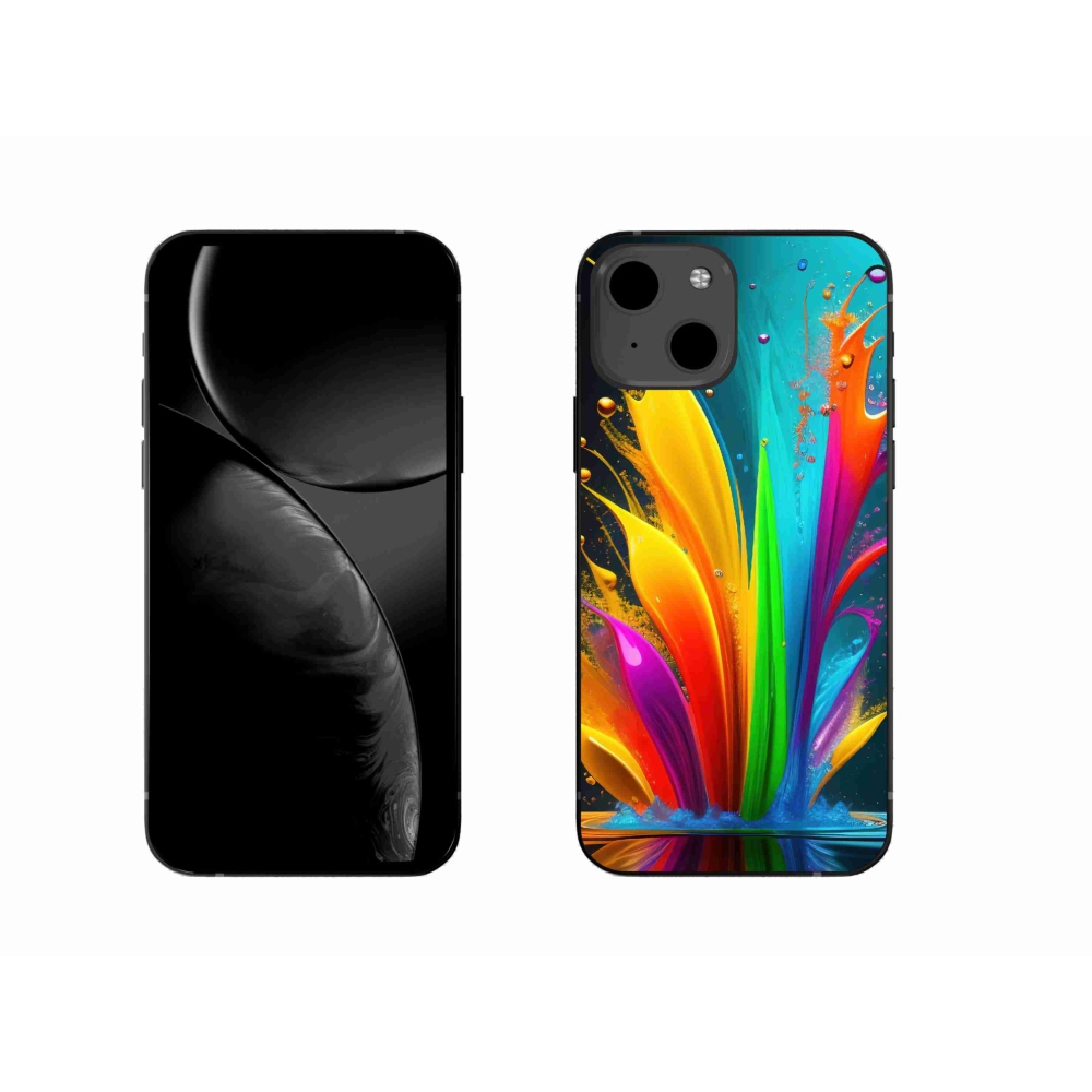 Gelový kryt mmCase na iPhone 13 - abstraktní motiv 1