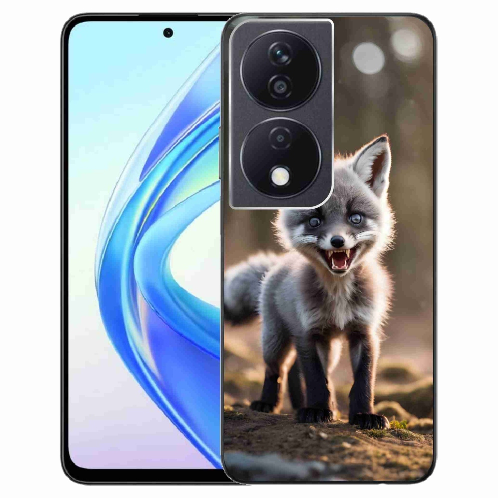 Gelový kryt mmCase na Honor X7b/Honor 90 Smart - rozzuřená liška