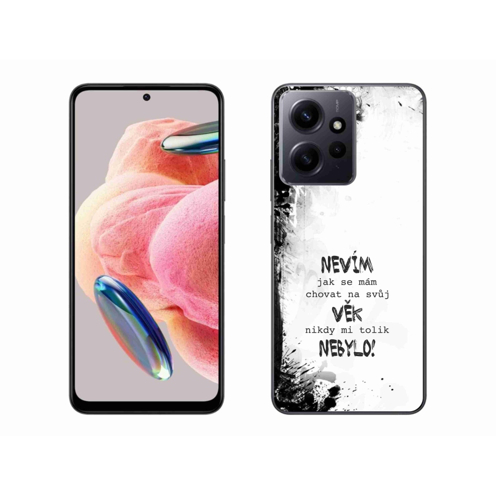 Gelový kryt mmCase na Xiaomi Redmi Note 12 4G - vtipný text 14 bílé pozadí