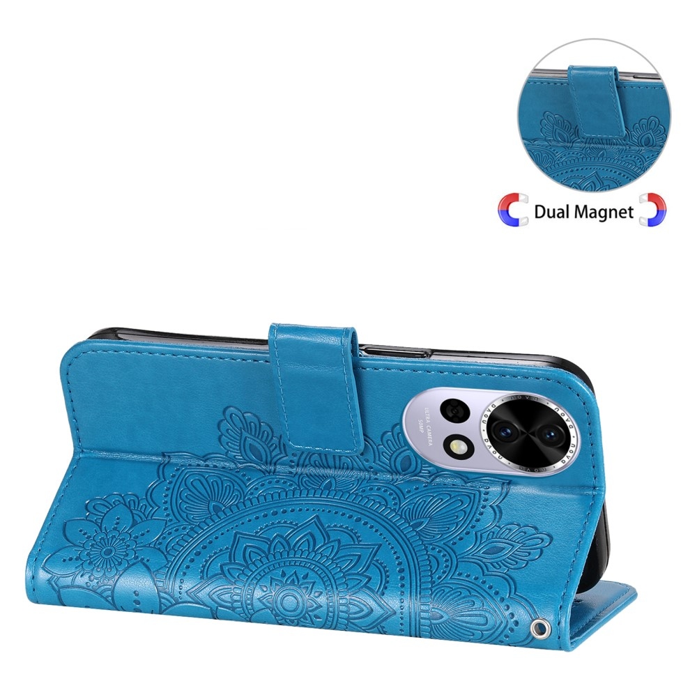 Mandala knížkové pouzdro na Huawei Nova 13 5G - modré