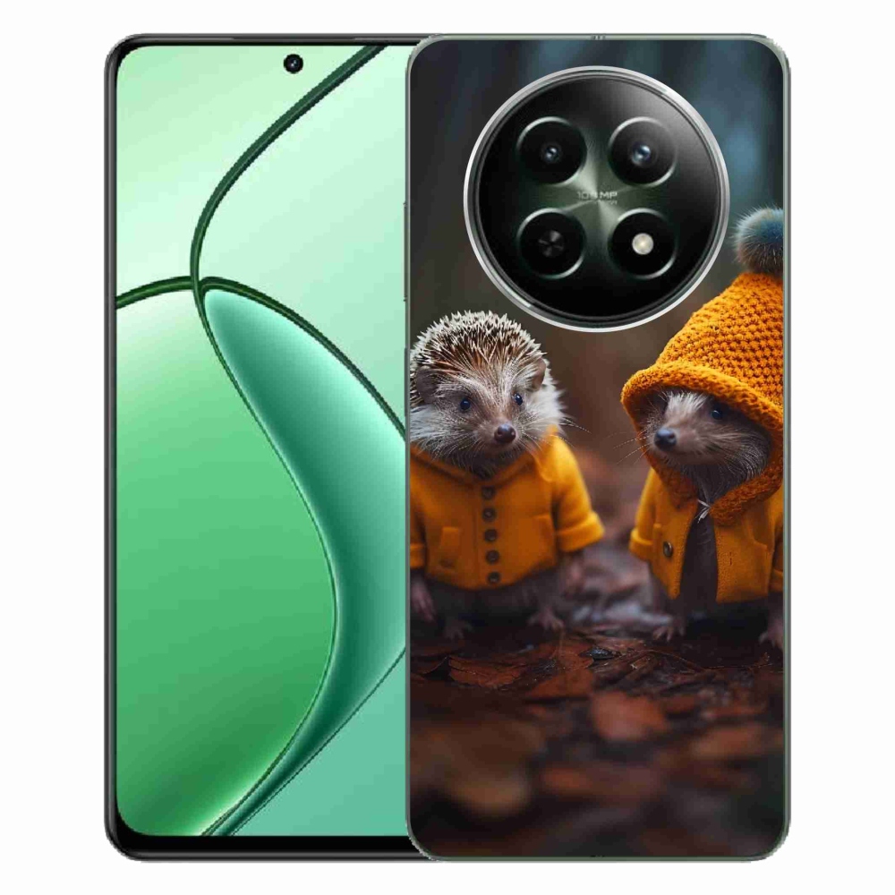 Gelový kryt mmCase na Realme 12 5G/12x 5G - ježci