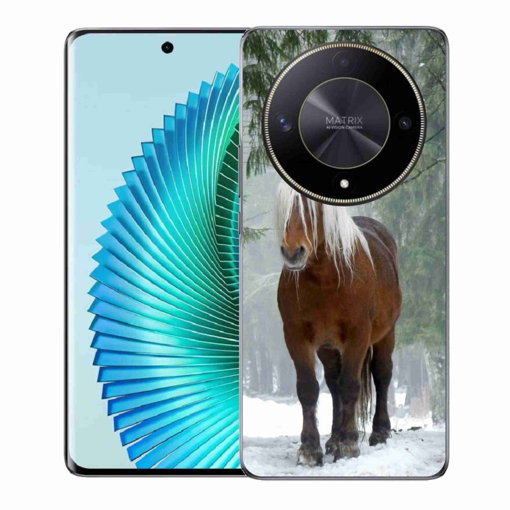 Gelový obal mmCase na Honor Magic 6 Lite 5G - kůň v lese